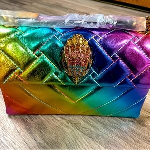 Kurt Geiger London Medium Kensington Rainbow Iridescent Shoulder Bag